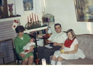 a few weeks after my adoption, Christmas 1968