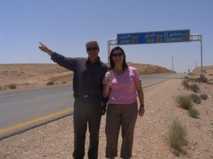as close as I've been to Iraq. (With our Syrian bus driver)