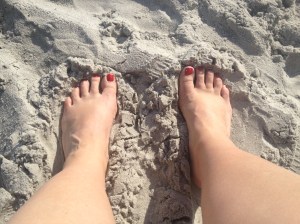 I like my toes in the sand