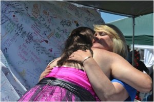 Carolyn's hugs have sacred healing power!