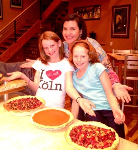 Maya, Sophia, and the awesome pies