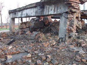 remains of one of the crematoriums