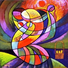 Ruth and Naomi by He Qi