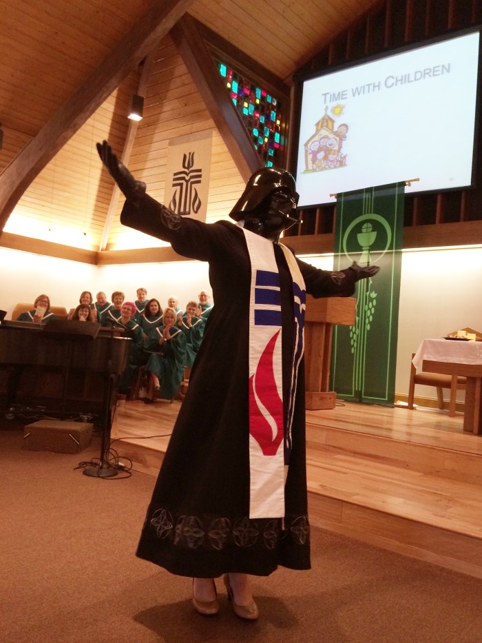Rev. Vader made an entrance 